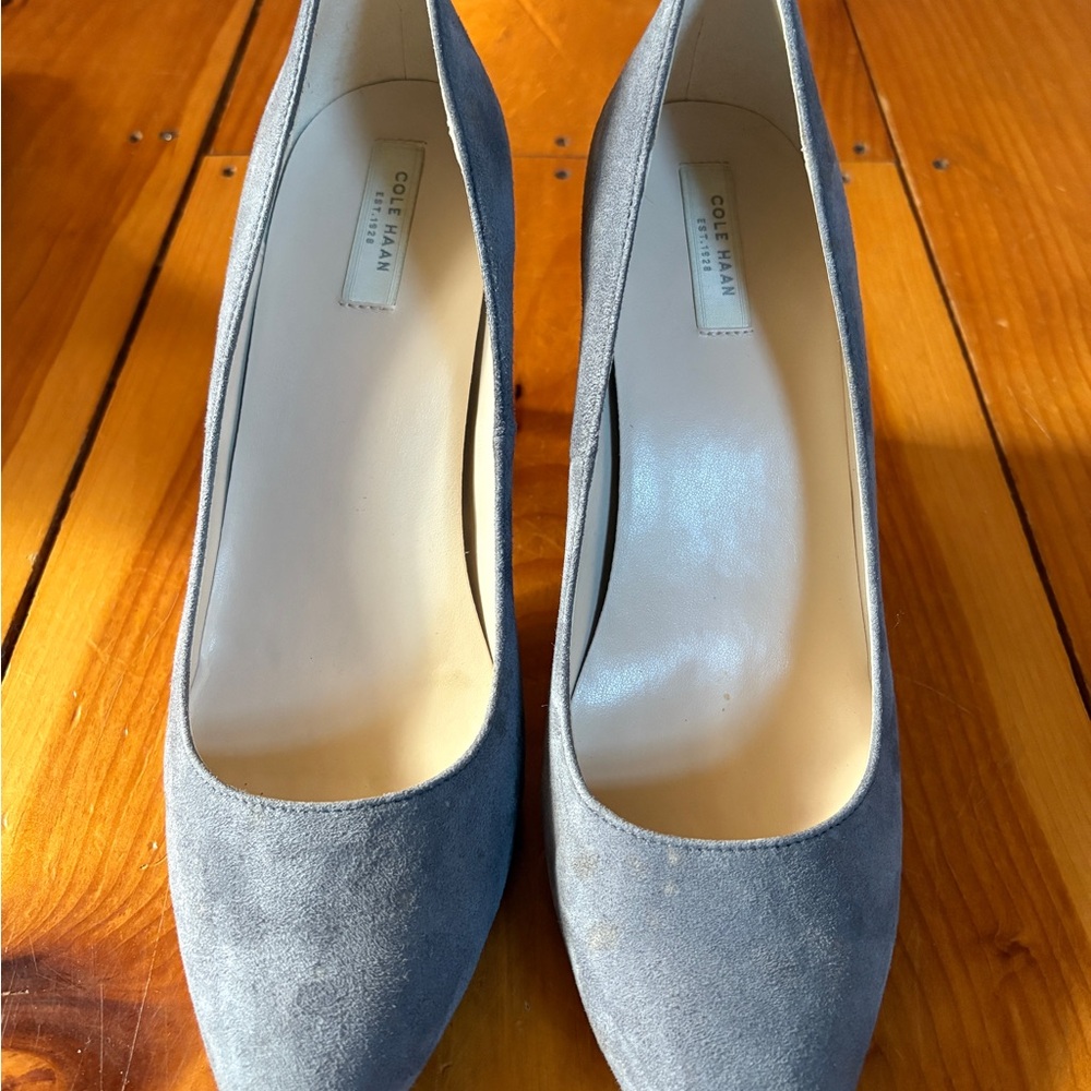 Cole Haan Women's Classic Gray Suede Heels